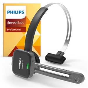 Philips SpeechOne Wireless Headset with SpeechExec Pro Dictate