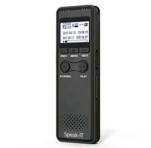 Speak-IT Premier Password Protected Mini Digital Voice Recorder 8GB