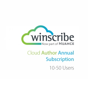 Nuance Winscribe Cloud Author Annual Subscription (10-50 Users)
