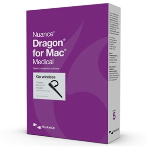 Dragon for Mac Medical 5.0, English - Wireless