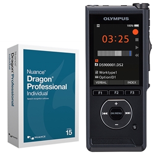 Olympus DS-9000 (DS9000) Premium Kit with Dragon 15 Professional Individual