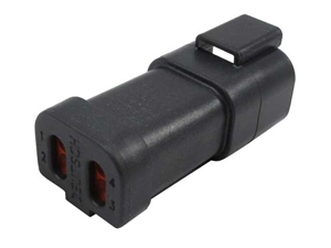 LD-DT04-4P-E005 CONN-RECEPTACLE W/END CAP