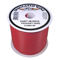 PI-81081S (50FT) 8 GA RED PRMRY WIRE