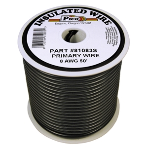 PI-81083S (50FT) 8 GA BLK PRMRY WIRE