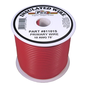 PI-81101S (75FT) 10 GA RED PRMRY WIRE
