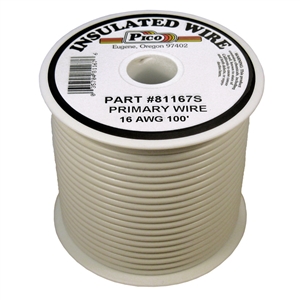 PI-81167S (100FT) 16 GA WHT PRMRY WIRE