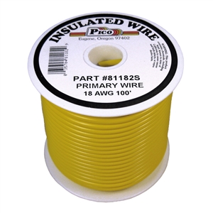 PI-81182A (1MFT) 18 GA YEL PRMRY WIRE