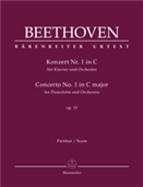 BEETHOVEN, Ludwig van (1770-1827) - Concerto for Piano No.  1 in C, Op. 15 (Urtext) (Del Mar). BAERENREITER VERLAG