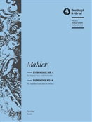 MAHLER, Gustav (1860-1911) - Symphony No.  4 in G (Final version, 1911) (Ed. Christian Riedel). BREITKOPF & HAERTEL