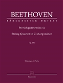BEETHOVEN, Ludwig van (1770-1827) - String Quartet, Op.131 in C-sharp minor (Urtext) (Del Mar). BAERENREITER VERLAG