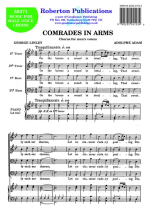 ADAM, Adolphe - Comrades in Arms. ROBERTON - Choir - Male voices