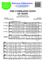 ADAM, Adolphe - Comrades Song of Hope. ROBERTON - Choir - Male voices