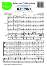 ALEXANDROV, Alexander V. - Kalinka. ROBERTON - Choir - Male voices