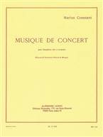 CONSTANT, Marius (1925-2004) - Concert Music (alto Saxophone, Piano).  ALPHONSE LEDUC-HEUGEL ET CIE
