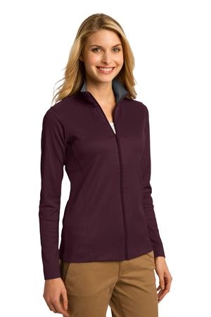 Port Authority Ladies Vertical Texture Full Zip Jacket