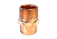 Male Adapter, Copper, 3/4" sweat x 3/4" MIP fittings