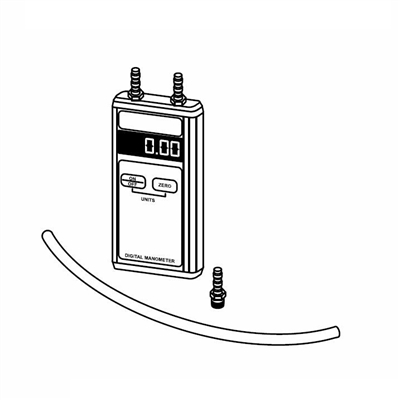 Manometer Kit with Tubing and Nipp