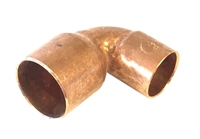 90° Reducing Elbow, Copper Pipe, 1" x 3/4" sweat fittings