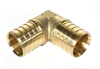 PEX 90° Elbow, Brass, 1"