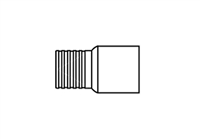 PEX Adapter, 1/2" PEX x 1/2" Sweat Fitting