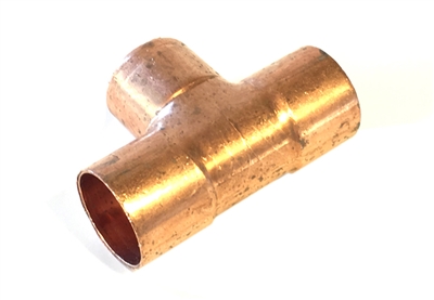 Tee, Copper Pipe, 1" x 1" x 1" sweat fittings