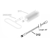 Extension Rod for Flue Brush, 48"