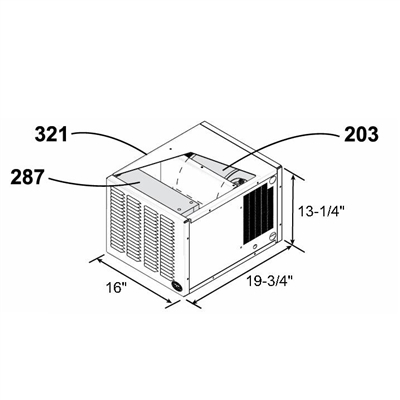 Space Heater Cabinet, 50K Btu