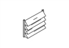 Louvers for 140K Btu Heat Exchanger Coil