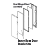 Insulation, Rear Inside Cleanout Door, Classic Edge 350 HD/360 HDX models