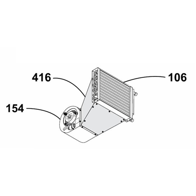 Transition Plenum for Space Heater, 100K Btu