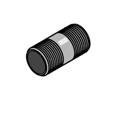 Nipple, Black, Schedule 80, 1-1/4" x 2-1/2"