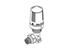 Thermostatic Radiator Valve, Body and Head, 1/2" Vertical