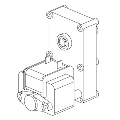 Isolation Auger Motor Kit (includes gasket), M250/M255 P