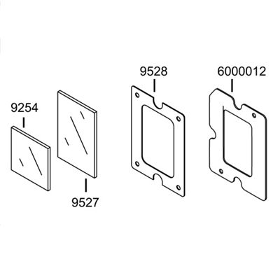 Inspection Window Component, 2" x 3" for Maxim s/n M2000064 and higher