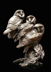 Watchful ( Three Barn Owls)