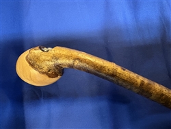 Medium Weight Hazel Knobstick With  Silver Thistle