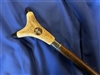 Staghorn Thumbstick With  Silver Flying Grouse