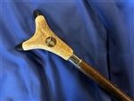 Staghorn Thumbstick With  Silver Flying Grouse