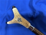 Staghorn Thumbstick With  Scottish Crest