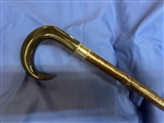 Hand Carved Black Horn Crook( Market Stick)