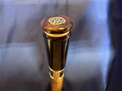 Hand Carved Horn & Bone Handled   Walking Cane