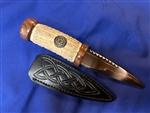 Stag Antler & Indian Rosewood  Sgian Dubh