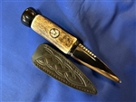 Stag Antler & Black Horn Sgian Dubh