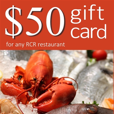 $50 RCR Restaurant Gift Card