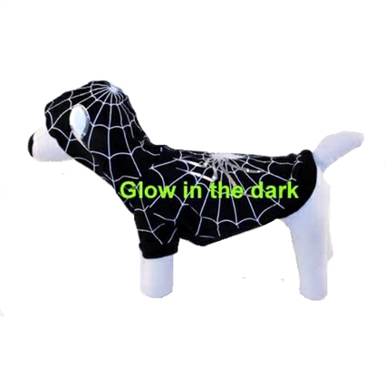 Glow in the Dark Black Spider Dog Costume