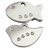 Stainless Steel Pet Cat Tags | Diamante