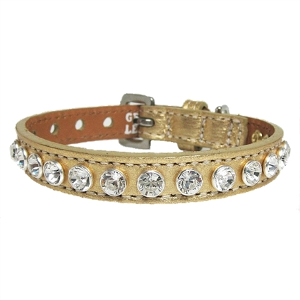 Fancy Leather Luxury Designer Cat Collars with Bling