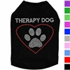 Therapy Dog Rhinestone Dog Shirt