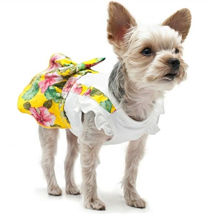 Floral Suspenders Summer Dog Dress