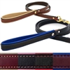 Leather Dog Leash with Padded Handle